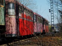 Alter Schienenbus nahe Münsingen (Oberheutal)