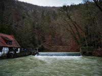 Viel Wasser am Blautopf im Januar 2018